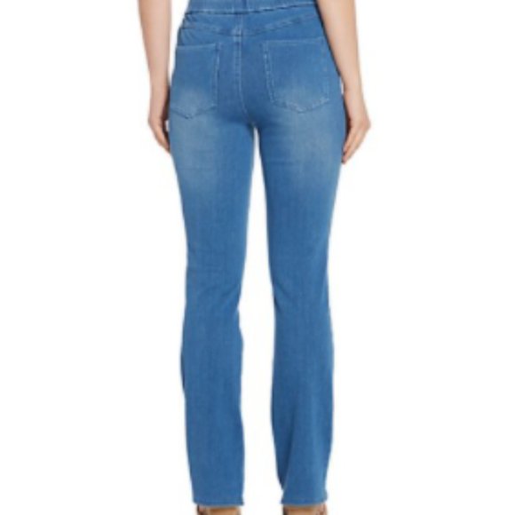 Isaac Mizrahi Live Petite Stretch Boot Cut Jeans - Picture 2 of 11